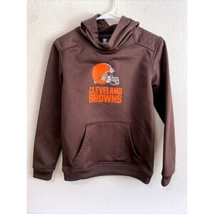 NFL Team Apparel Youth Hoodie Large Cleveland Browns Sweatshirt Pullover
